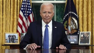 Biden explica renúncia ao país quoto importante é salvar a democraciaquot [upl. by Taryn]