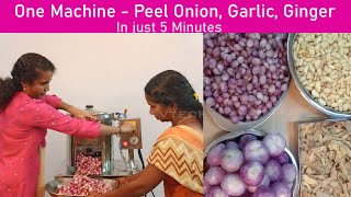 Onion Peeler Garlic Peeler Review  Small onion Peeler Machine Ulli Tholi Kalaum Machine [upl. by Karrie]