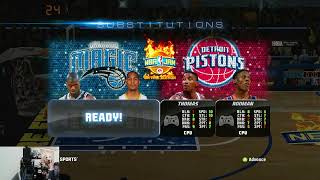 NBA JAM ON FIRE EDITION Magic vs Pistons on XBOX360 played on SERIES XS in 2023 [upl. by Schmeltzer]