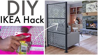 NEW Renter Friendly IKEA HACK ROOM DIVIDERS USING THIS SIMPLE ITEM [upl. by Kalfas]