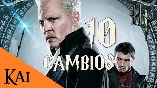 Los Crímenes de Grindelwald 10 CAMBIOS DEL CANON [upl. by Tollman]