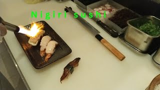 mentai mayo salmon nigiri mentai mayo Tamago nigiri with eel nigiri sushi 🍣🍣🍣🍣 [upl. by Fotinas]