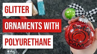 💖 Glitter Ornaments With Polyurethane  Christmas Glitter Ornaments [upl. by Oirad]