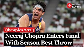 Neeraj Chopra Qualifies For Mens Javelin Throw Final [upl. by Karlie]