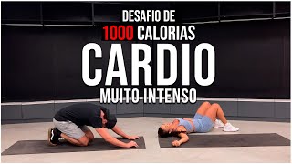 50 Min de CARDIO para Emagrecer  DESAFIO  Queime 1000 Calorias  Em Casa  Sem Equipamento [upl. by Viole]