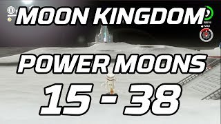 Super Mario Odyssey Moon Kingdom Post Game Power Moons 15  38 Guide [upl. by Antons204]