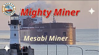 quotMighty Minerquot Mesabi Miner arrived in Duluth 11122023 [upl. by Eisak359]