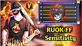 RUOK FF auto Headshot 🎯 Sensitivity Settings ⚡⚡ and DPI📱  m1014  m1887  2022 New [upl. by Gittle]