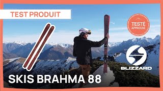 TEST DES SKIS BRAHMA 88  BLIZZARD PAR HUGO [upl. by Atyekram780]