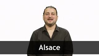 How to pronounce ALSACE in French [upl. by Midian]