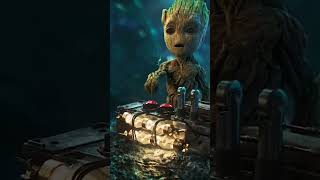 roket and groot funny moments rocketandgroot marvel groot guardiansofthegalaxy iamgroot shorts [upl. by Naivart]