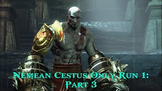 God of War 3 Nemean Cestus Only Run 1 Part 3 [upl. by Haidebez]