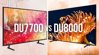 Samsung DU7700 ou DU8000 Qual a Melhor TV 4K em 2024 [upl. by Brendan]