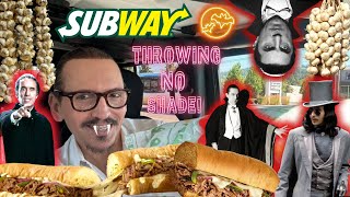 Subway NEW Cheesy Garlic Steak Sub Review foodreview subway fastfood [upl. by Mailand]