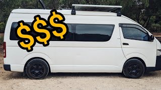 How much did it cost to buy and fit out my campervan Toyota Hiace [upl. by Laurent521]