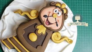 Cogsworth cake  Beauty and the Beast Disney cakes [upl. by Tebor154]