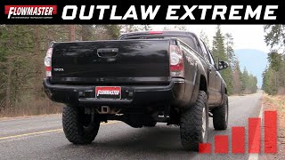 20052015 Toyota Tacoma 40L  Flowmaster Outlaw Extreme  817960 [upl. by Wallinga]