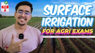 SURFACE IRRIGATION  IRRIGATION WATER MANAGEMENT icarjrf agriculture icar agronomy [upl. by Eatnohs]