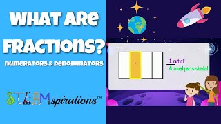 What Are Fractions  Numerator Denominator and a Part of a Whole [upl. by Ttergram]