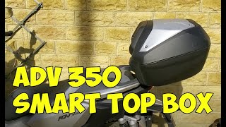 Honda ADV350 Smart Top Box review [upl. by Einahc189]