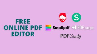 5 Best Free Online PDF Editor [upl. by Lancaster720]