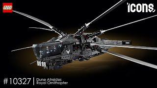 LEGO ICONS  Dune Atreides Royal Ornithopter 10327 [upl. by Halstead98]