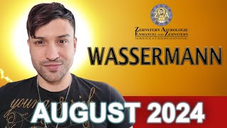 WASSERMANN MONATSHOROSKOP AUGUST 2024  ZEHNSTERN ASTROLOGIE [upl. by Nnaeirual]