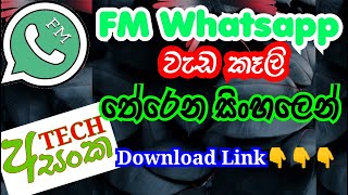 How to Use FM Whatsapp  එකදිගට FM Whatsapp පාවිච්චි කරන හැටි සරලව [upl. by Naitsabas]