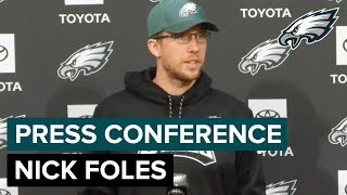 Nick Foles’ Health ‘Drastically Improving’ Going Into Playoffs  Eagles Press Conference [upl. by Valleau126]