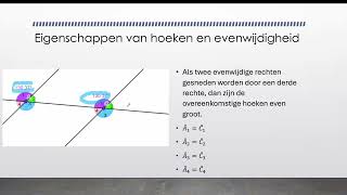 Eigenschappen van hoeken van twee evenwijdinge en een snijlijn [upl. by Suhail]