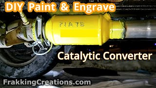 Catalytic Converter theft deterrent  How to protect Catalytic Converter by Painting and Etching [upl. by Trista]