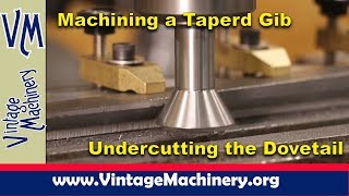 Milling Dovetail Angles on a New Lathe Cross Slide Gib  Monarch Lathe Restoration Part 20 [upl. by Hildie235]