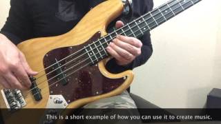 Bass guitar solo using Phrygian mode [upl. by Enilesor]