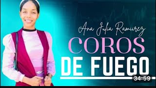 Adoradora Ana julia canta COROS DE FUEGO y se alma tremendo lío 😬🔥🔥😬 [upl. by Osnofedli]