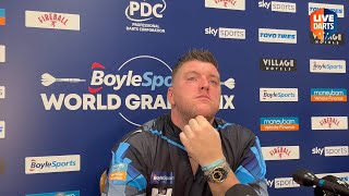 Daryl Gurney PLAYS DOWN whitewashing Van Gerwen quotIm not going to start screaming from the ceilingquot [upl. by Orford]