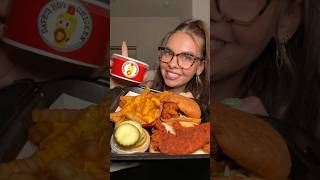 MY DAVE’S HOT CHICKEN ORDER😍❤️‍🔥👀 daveshotchicken nashvillehotchicken mukbang foodie crunchy [upl. by Ttcos]