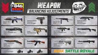 Weapon Adjustment OB46 Update Free Fire  Weapon Changes Ob46 Update Free Fire  Weapon Balance [upl. by Currier]