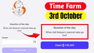 Time Farm Answer Today 3 October  Oracle Of Time Answer 3 October [upl. by Atinas]