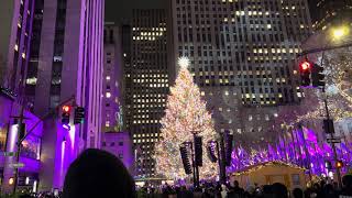 Rockefeller Center Christmas Tree Lighting 2023 [upl. by Edd]