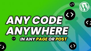 Add Custom Code in Any Page or Post in WordPress [upl. by Pomeroy]