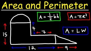 Area and Perimeter of Irregular Shapes  Tons of Examples [upl. by Itnahs237]