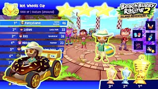 Donut Drifter Ft Beach Bro  2 Abilities all Speed Powerups Only  BB Racing 2 Island Adventure [upl. by Amikan]