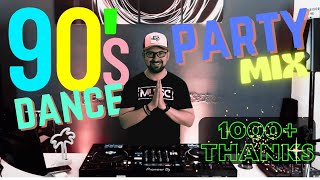 Special Retro 90’s Euro Dance Party Mix 🤩 1000 Subs 🙏 I bring back wonderful memories for you💃🕺 [upl. by Ithsav]