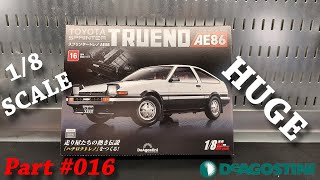 HUGE Toyota AE86 Model Kit Part 016  DeAgostini 18 Scale Toyota Sprinter Trueno  Levin [upl. by Ecnerol]