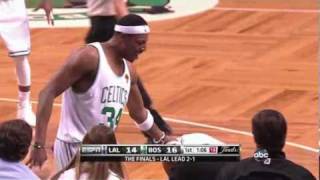 Paul Pierce hits ref [upl. by Hairehcaz]