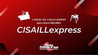 Lessai de cisaillement selon SOLS MESURES [upl. by Elpmet]