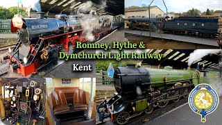 Romney Hythe amp Dymchurch Light Railway Train Ride in Kent [upl. by Aisyram]