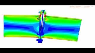 Beamtobeam end plate connection analysis [upl. by Nytsirc841]