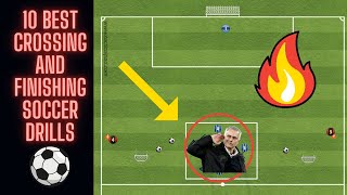 10 Best Crossing and Finishing Soccer Drills  U8  U16 [upl. by Soulier]