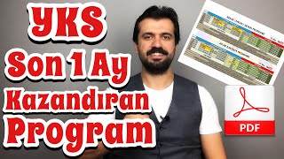 TPK20 YKS Son 1 Ay  Kazandıran Çalışma Programı  PDF  Uygulamalı Anlatım [upl. by Yrreg]